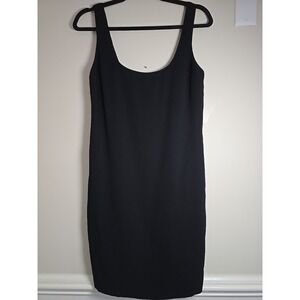 Anne Klein Dress LBD Women's Black Lined‎ sleeveless shift dress. Size 6